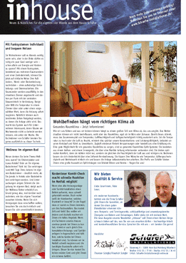 Inhouse Newsletter 2.2003
