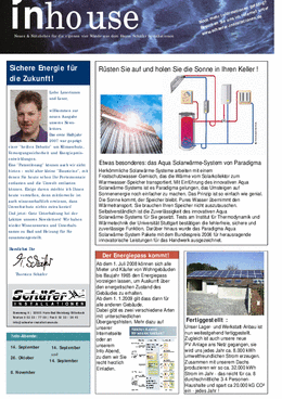 Inhouse Newsletter 3.2004
