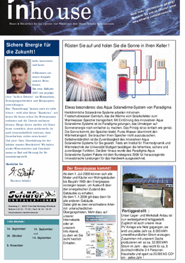 Inhouse Newsletter 2.2007