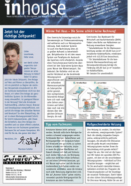Inhouse Newsletter 2.2008