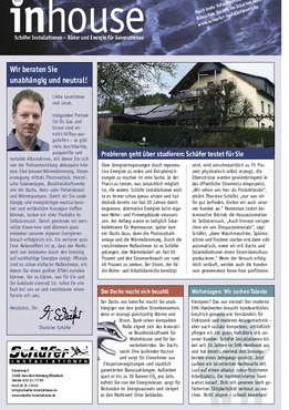 Inhouse Newsletter 1.2011