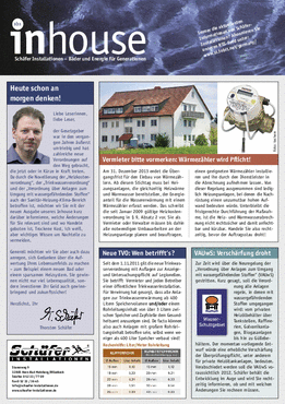 Inhouse Newsletter 1.2012