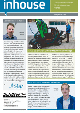 Inhouse Newsletter 1.2014