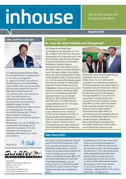 Inhouse Newsletter 2.2016