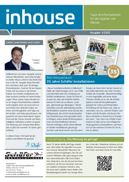 Inhouse Newsletter 1.2022